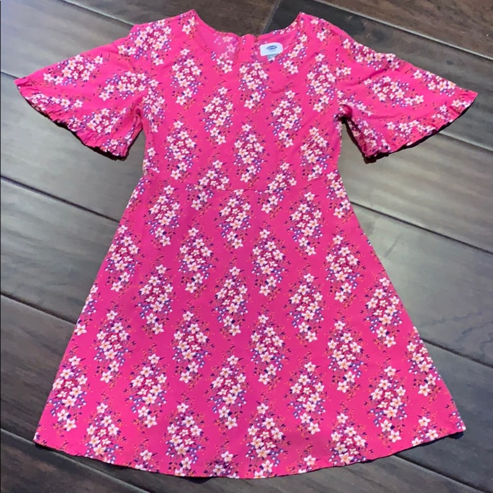 Old Navy Size XL Floral Bell Sleeve Dress
